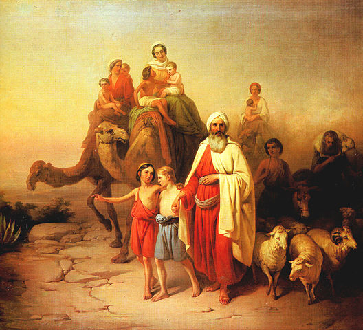 Abraham journeying from Ur to Canaan